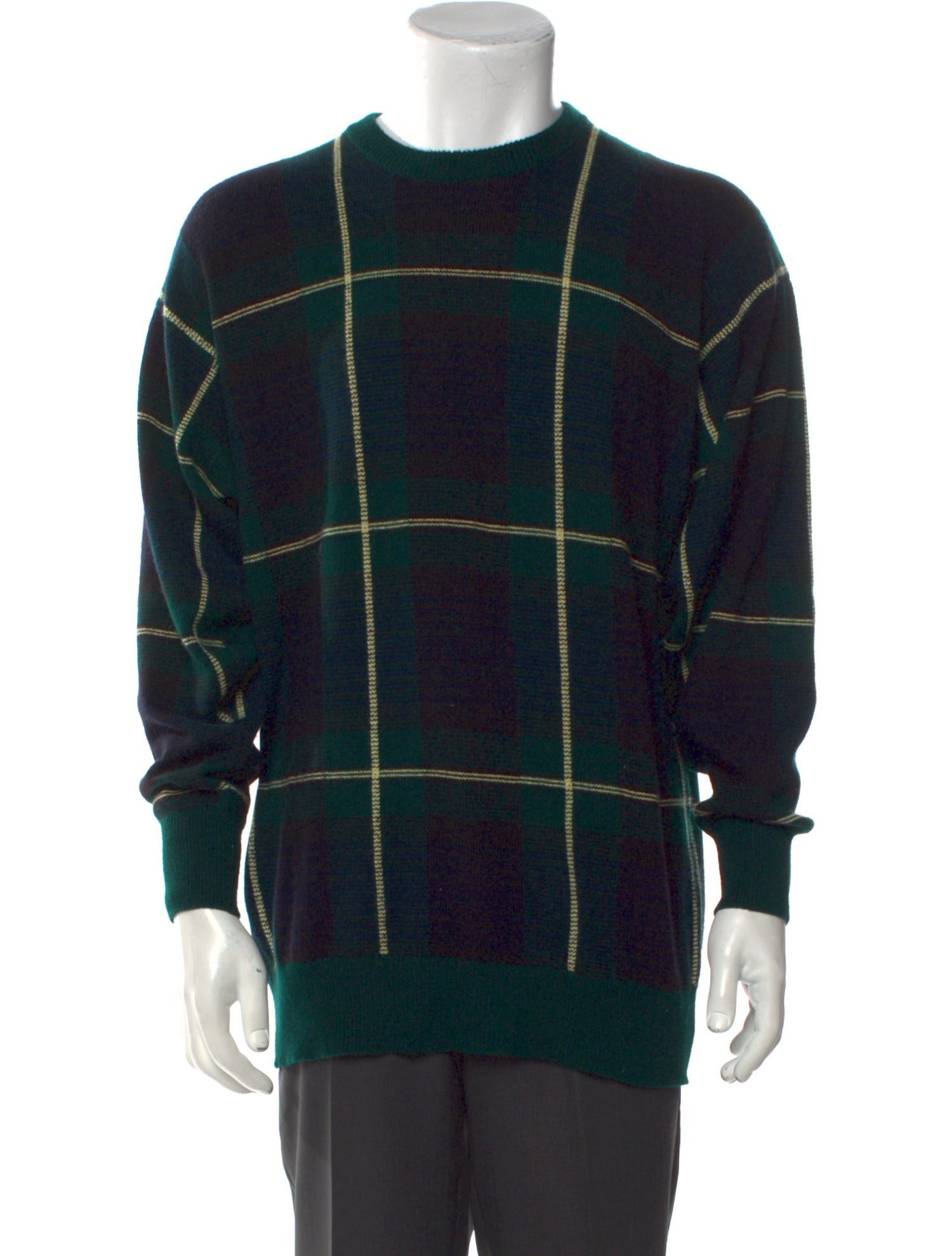 Saks Fifth Avenue Cashmere Plaid Print Pullover